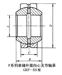 轴承型号：GEF30ES  尺寸：30*50*27